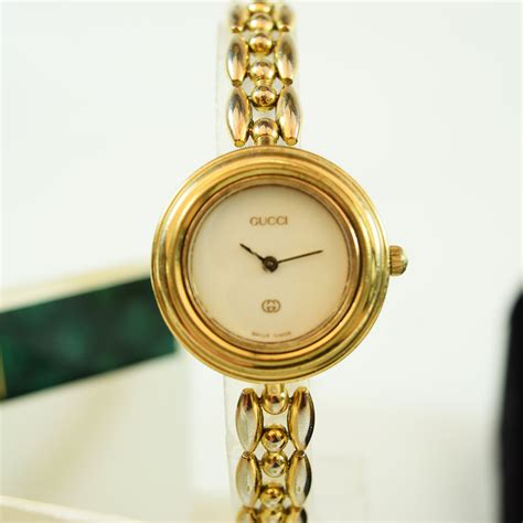 gucci gold chain watch|gucci watch gold detailing.